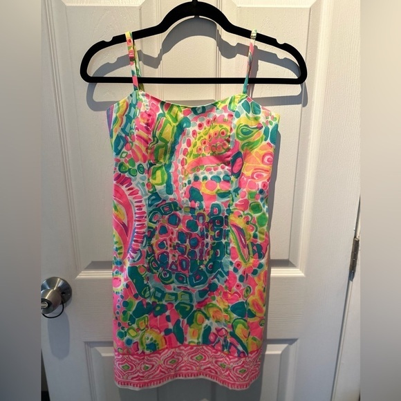 Lilly Pulitzer Shelli Serene Blue Big Escapade Engineered Tie Back 00 - Picture 1 of 8
